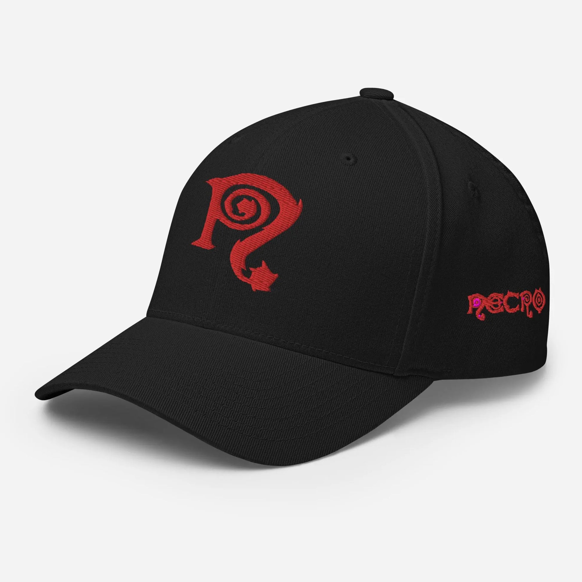 Necro - Red N - Structured Twill Cap Flexfit - Embroidered NECRO SUPER STORE