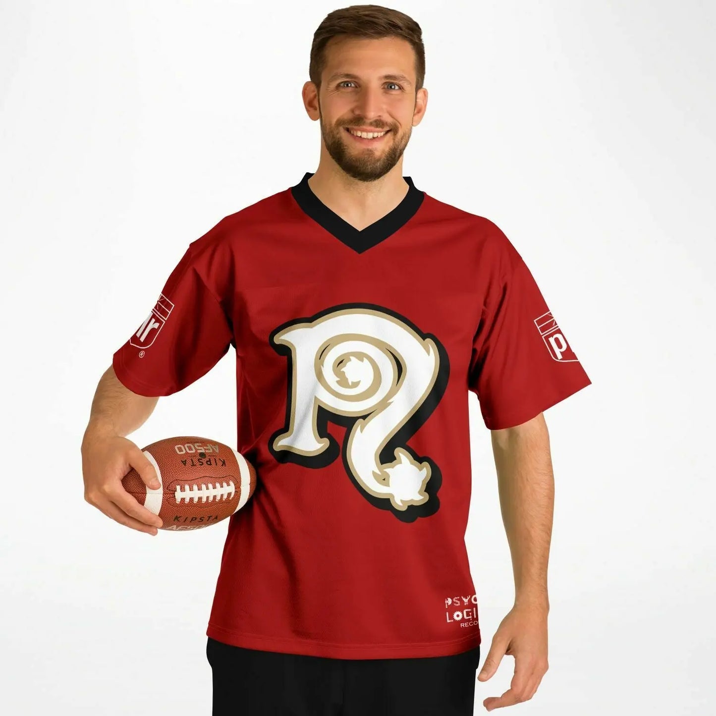 NECRO - N Symbol - Football Jersey  (San Francisco 49er's Colors) NECRO SUPER STORE