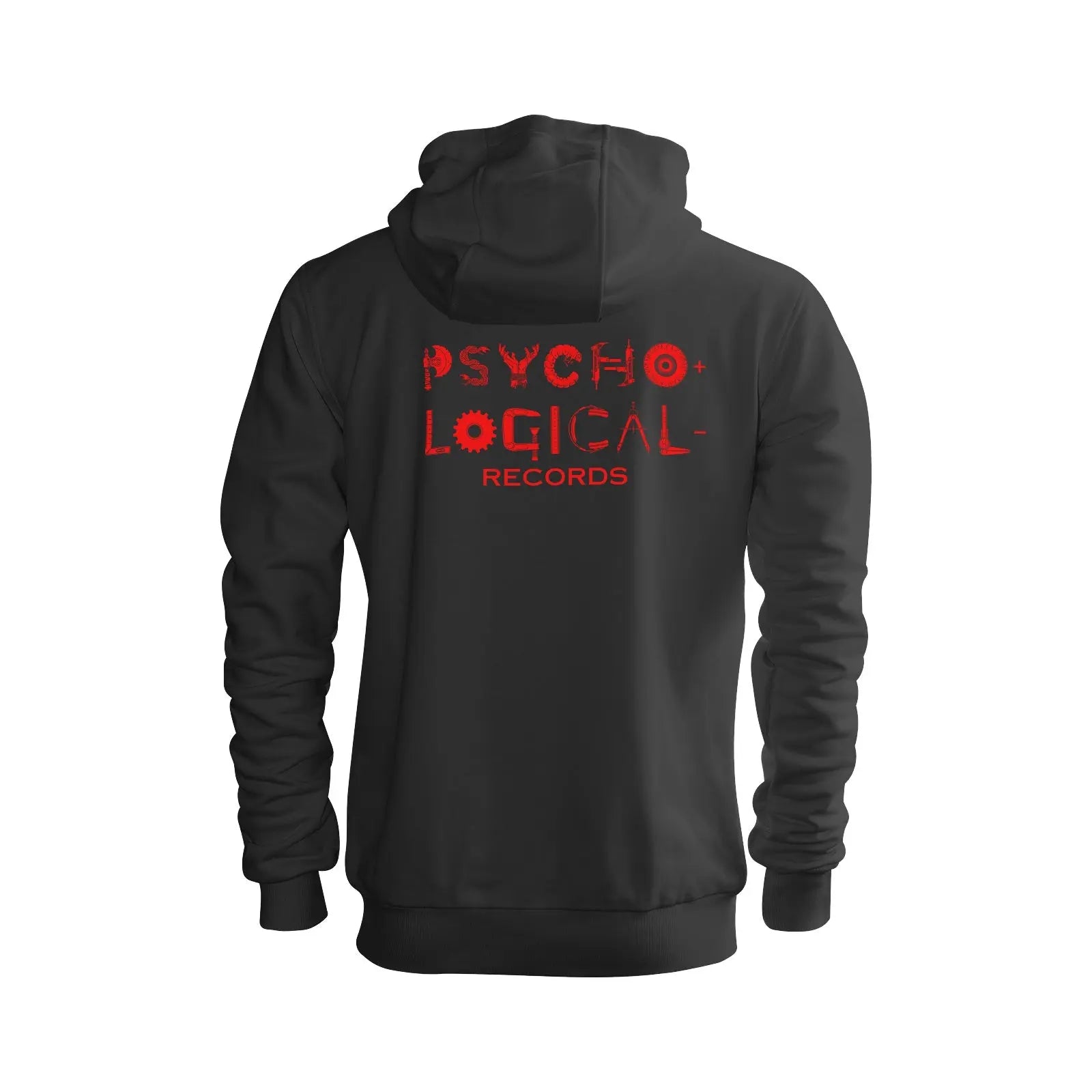 Necro - Red Death Metal Logo / PLR OG Logo - Men's Ultra Soft Zip Hoodie - NECRO SUPER STORE