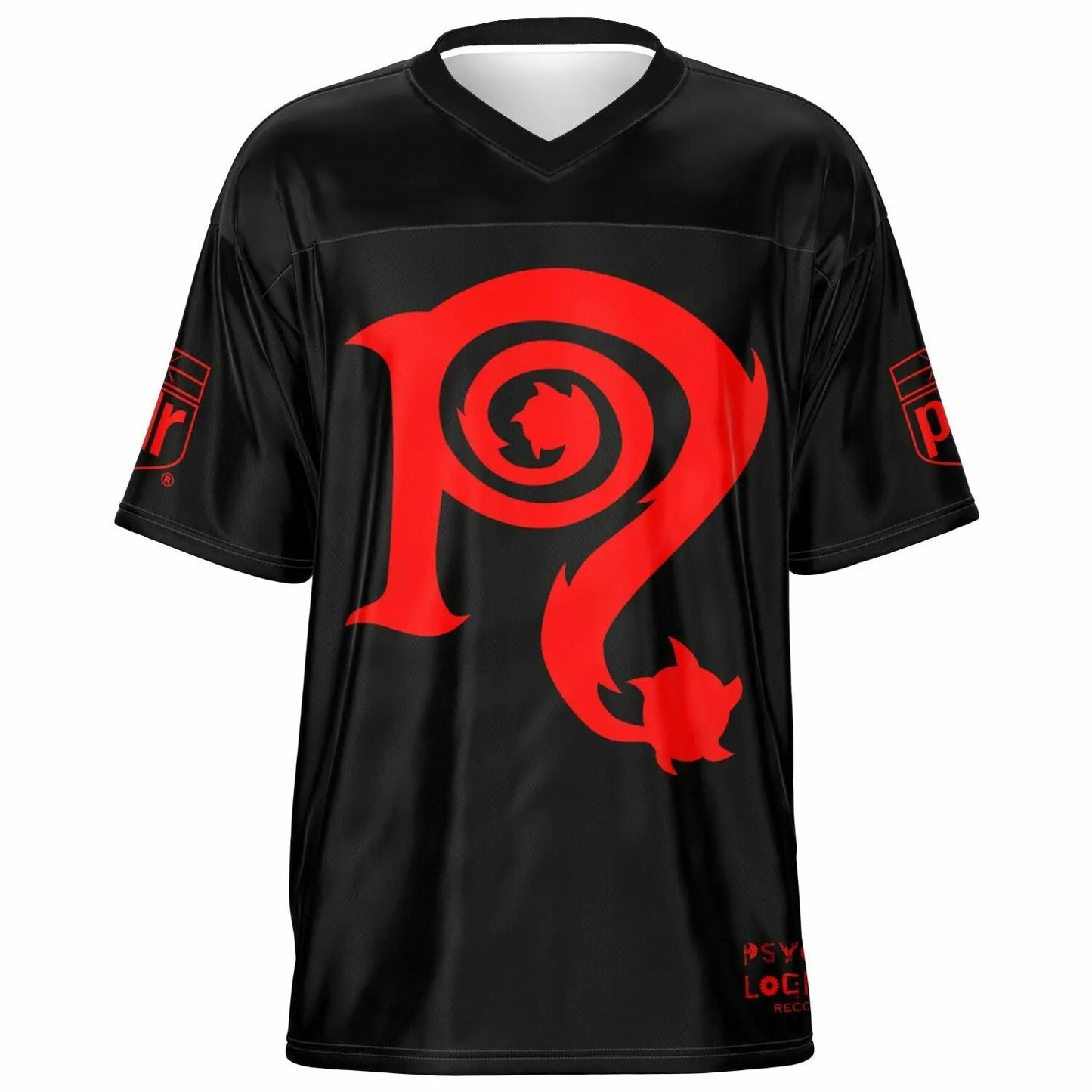 Necro - N Symbol Red/Blk - Football Jersey NECRO SUPER STORE