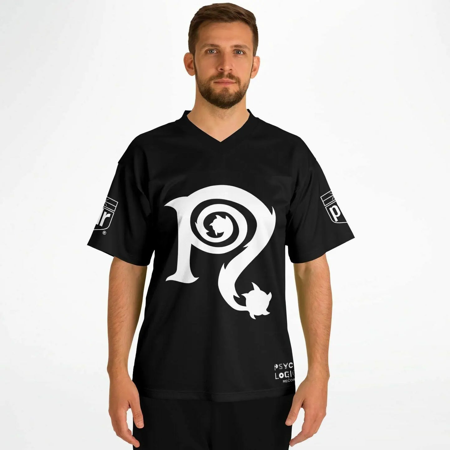 NECRO - B&W - N Symbol - Football Jersey NECRO SUPER STORE