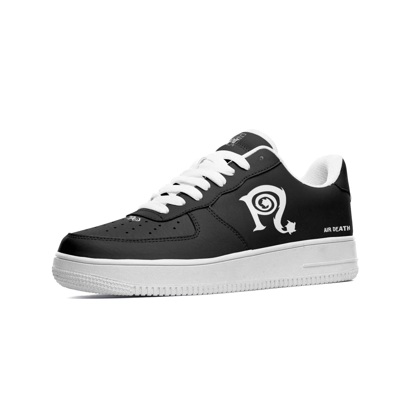 Necro - Air Death Blk/Wht - Unisex Low Top Leather Sneaker NECRO SUPER STORE