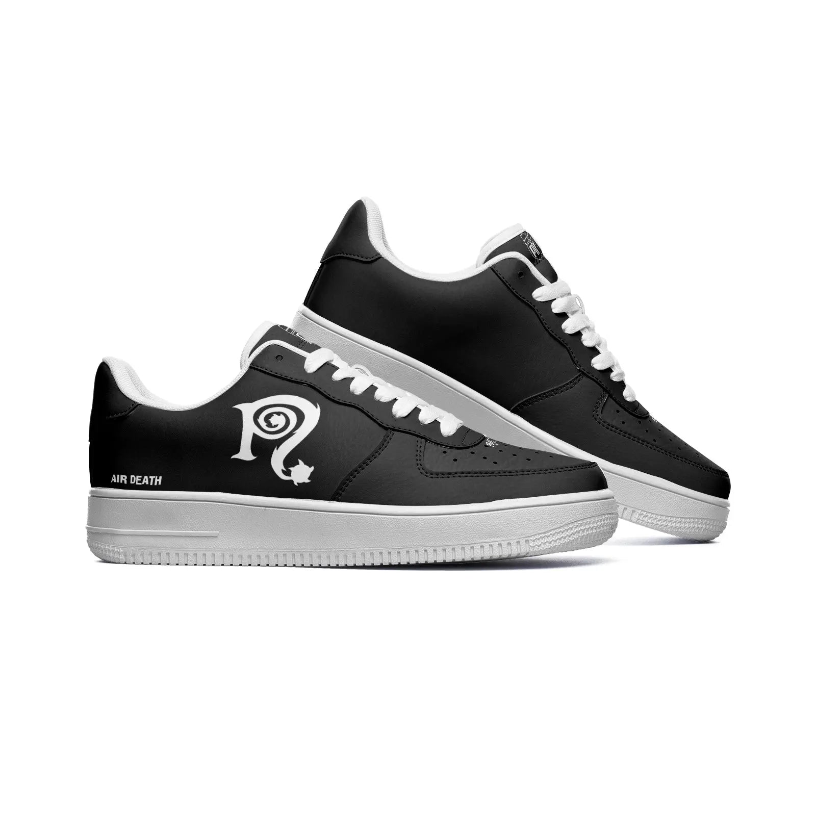 Necro - Air Death Blk/Wht - Unisex Low Top Leather Sneaker NECRO SUPER STORE