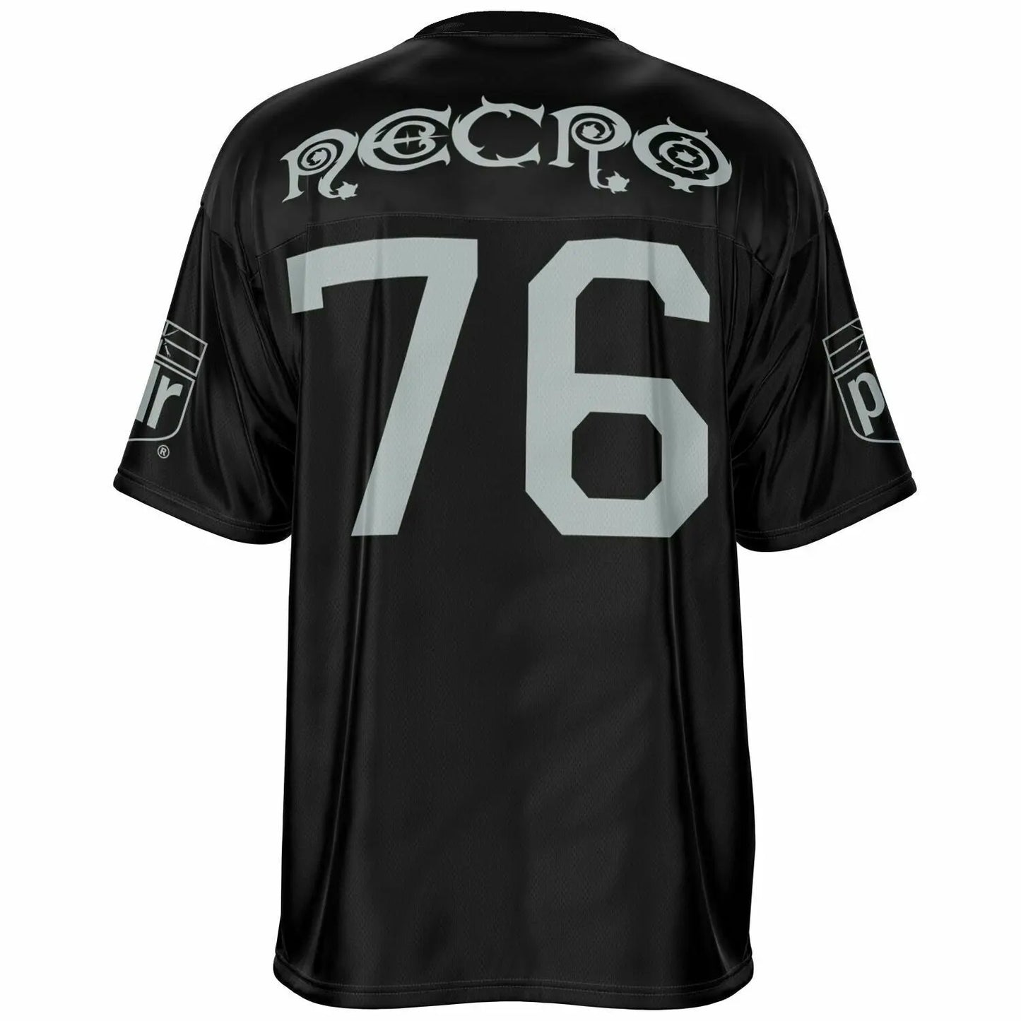 NECRO - N Symbol - Football Jersey (Raiders Colors) NECRO SUPER STORE